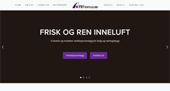 Desktop Screenshot of fbtvent.no